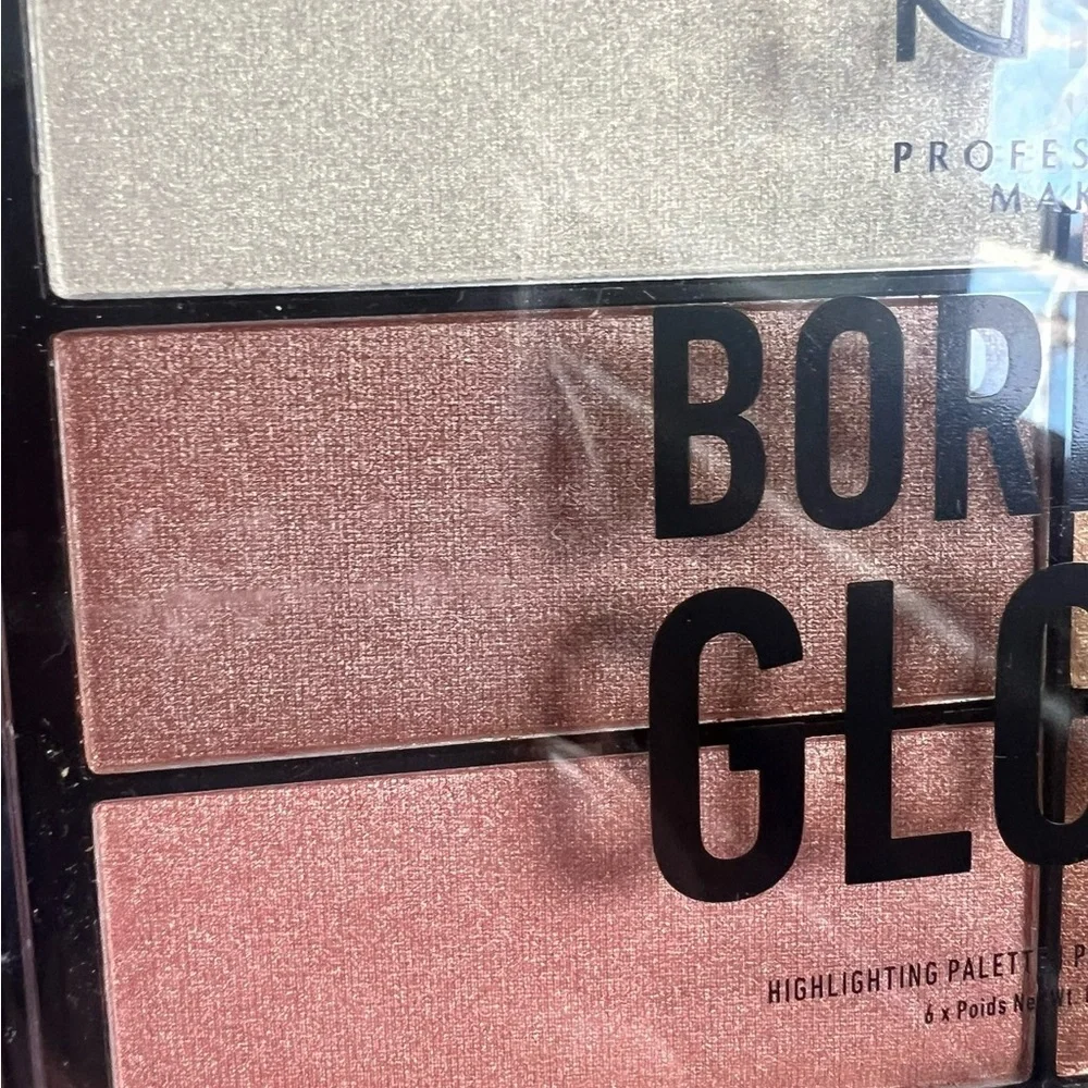 NYX Born to Glow Highlighting Palette 6 Shimmery Pearl Shades
